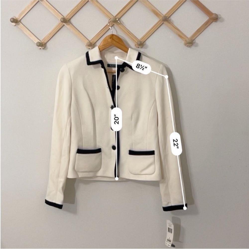 NWT Ralph Lauren White blazer professional jacket - size 4 - Picture 9 of 10